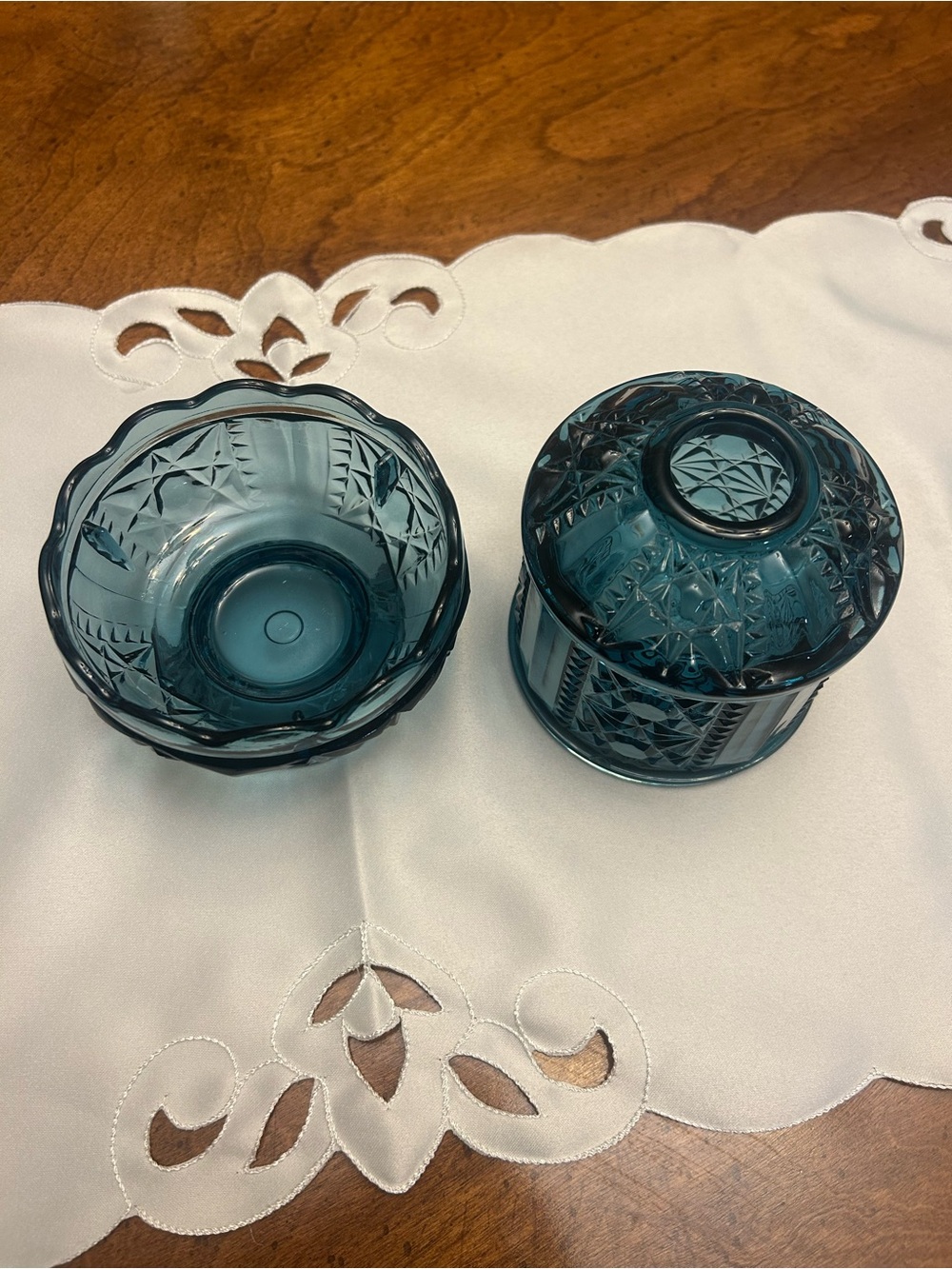 Indian Glass Blue Fairy Lamp-
Excellent condition. No cracks or chips. - Picture 2 of 2
